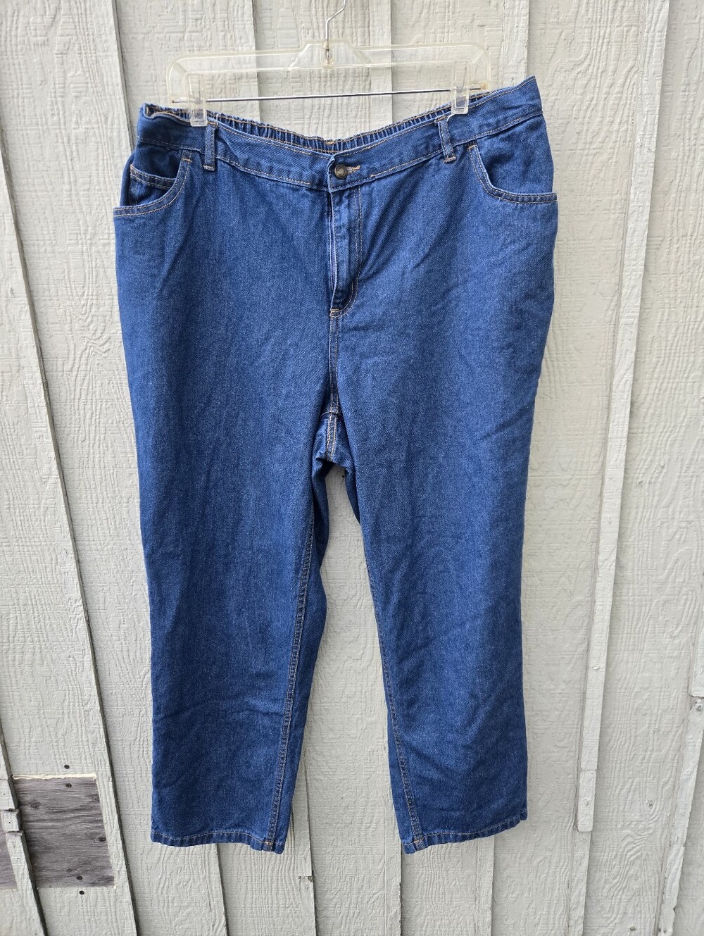 Woman Within Straight-Leg Denim Jeans 20W Petite